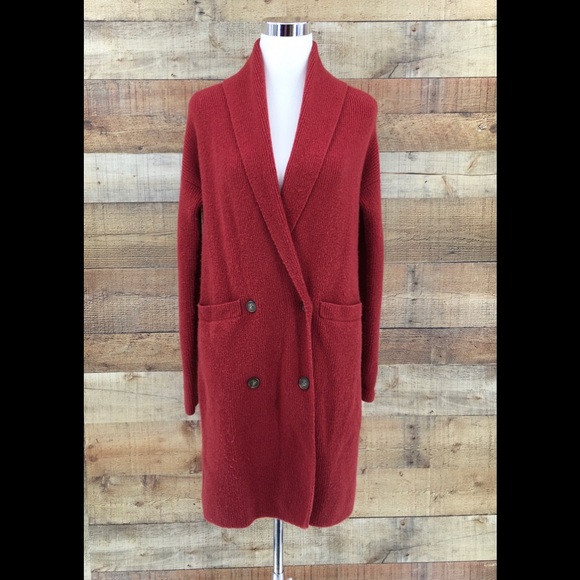 Double Breasted Cardigan Coat Xs J6395 